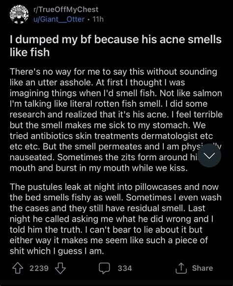 acne smells like fish|More.